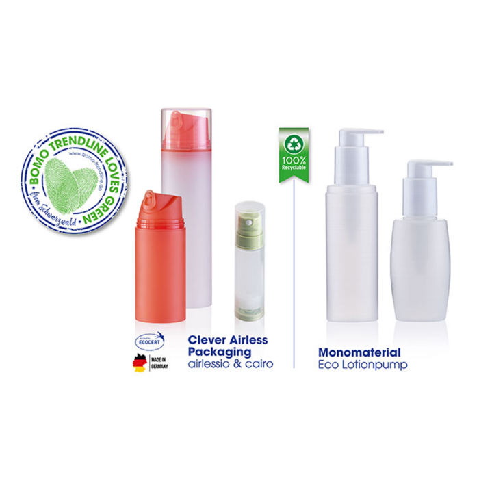 Bomo Trendline Presents Sustainable Airless Dispensers and Lotion Pumps